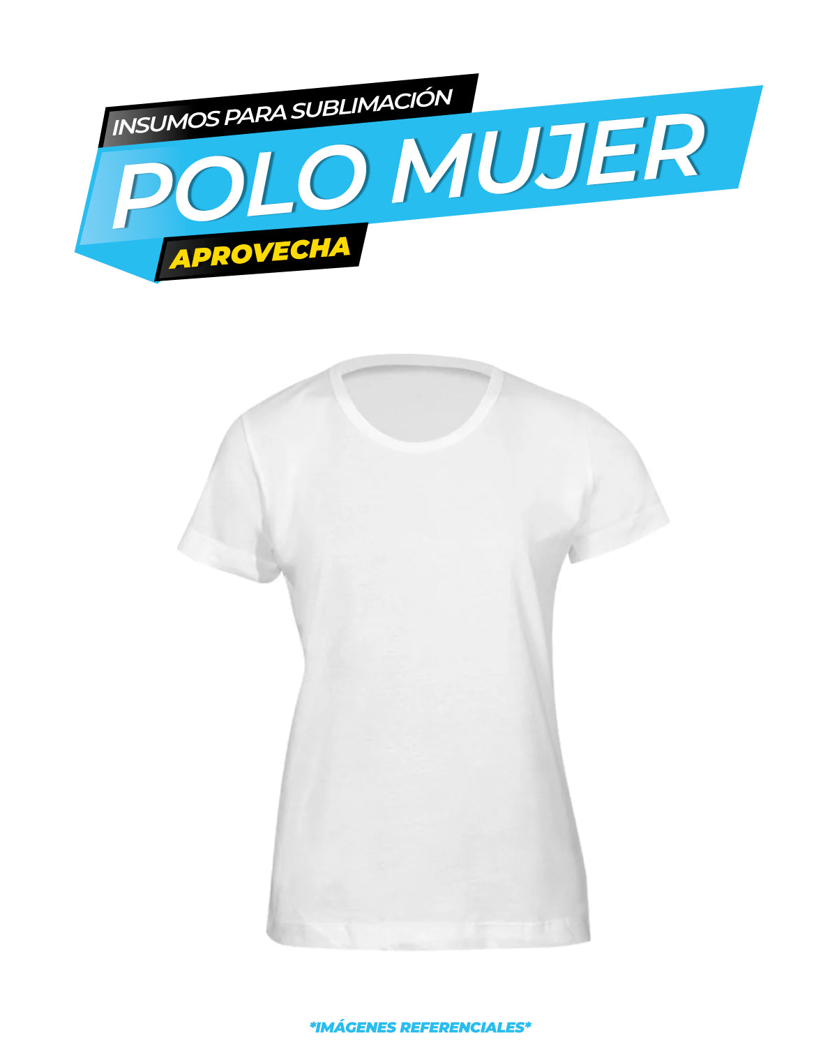 Polo de Mujer para Sublimación – Corte Princesa con Detalle Rosado