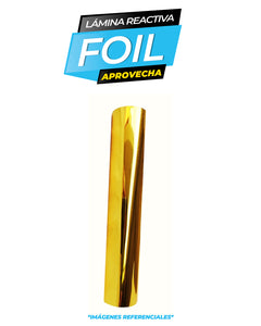 Foil reactivo 21 cm x 10 mt / Dorado