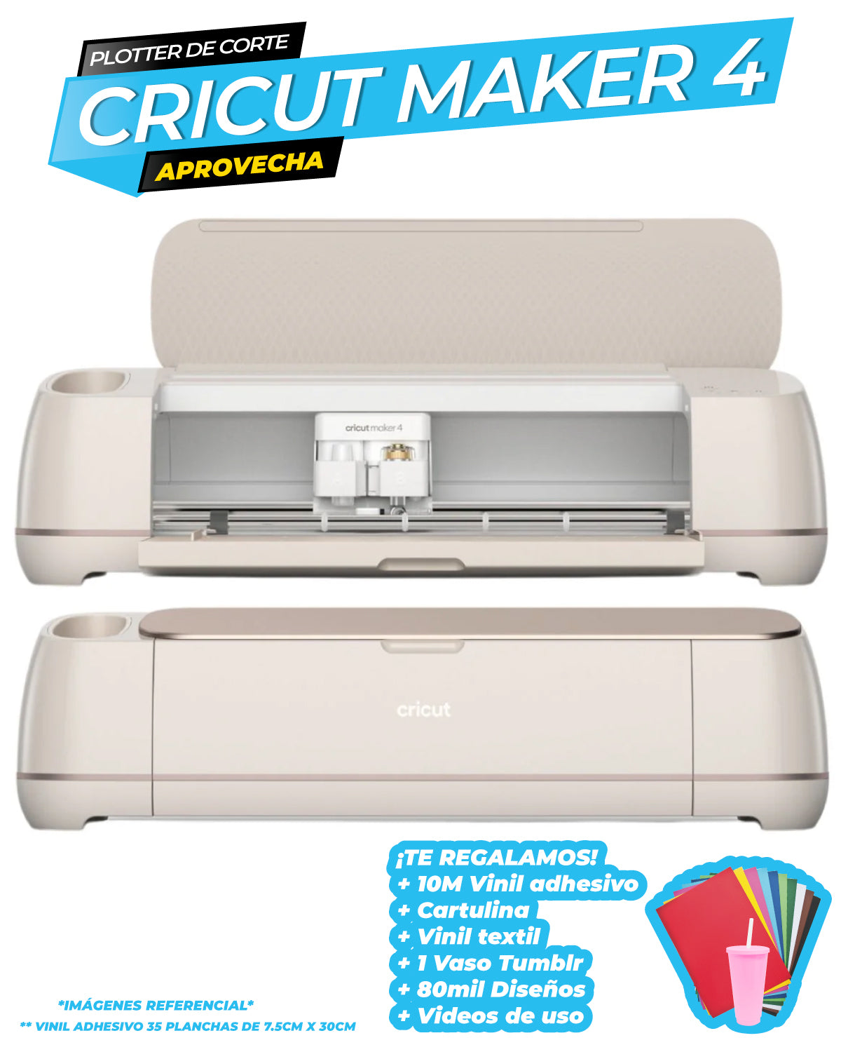 Plotter de Corte Maker 4 - Rosa Marfil / CRICUT