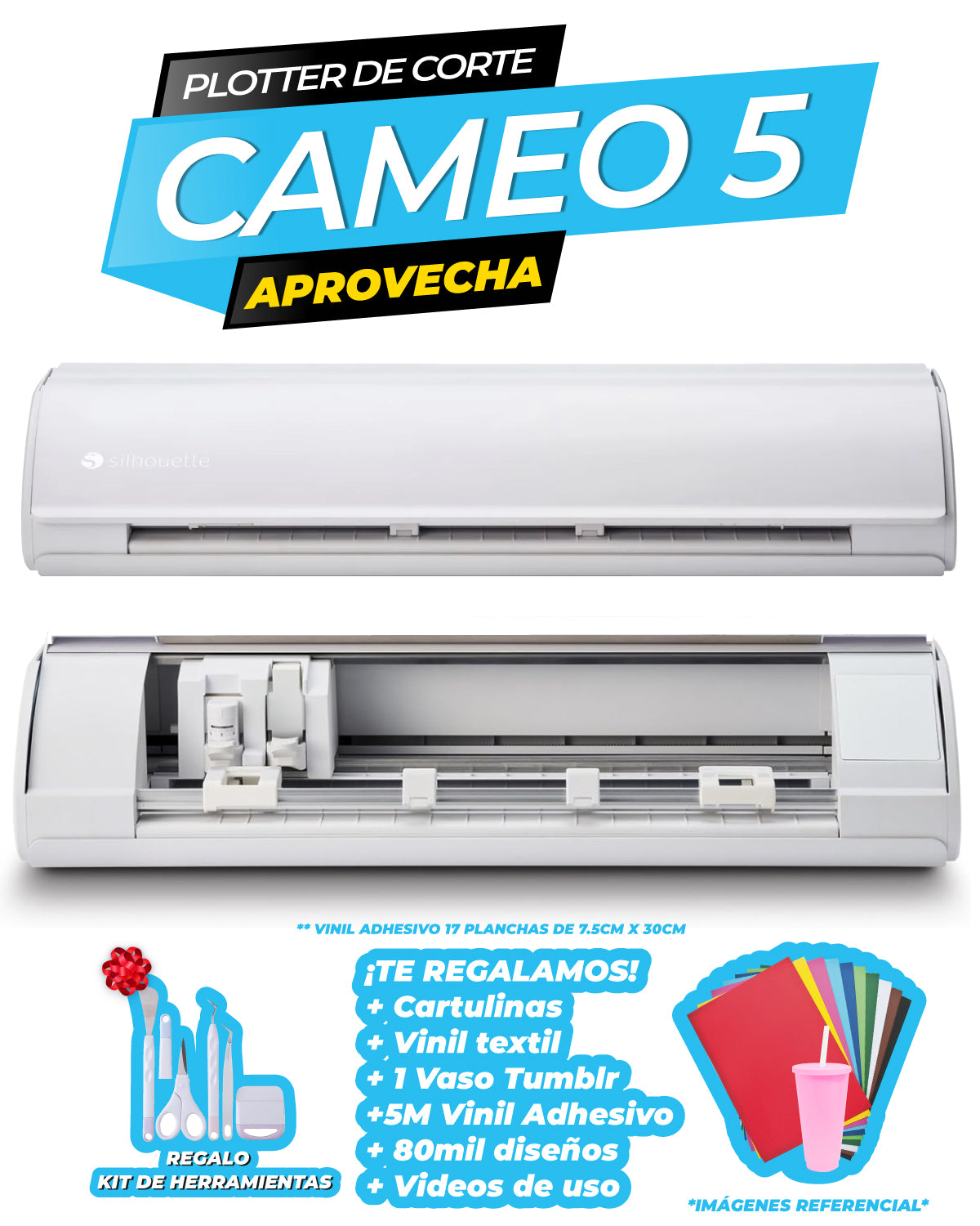 PLOTTER DE CORTE SILHOUETTE CAMEO 5 BLANCA