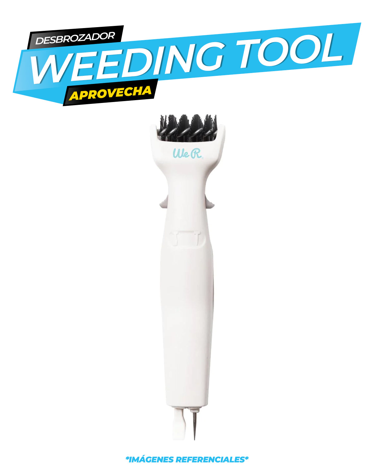 Herramienta de deshierbe 3 en 1 con cepillo / We R Makers