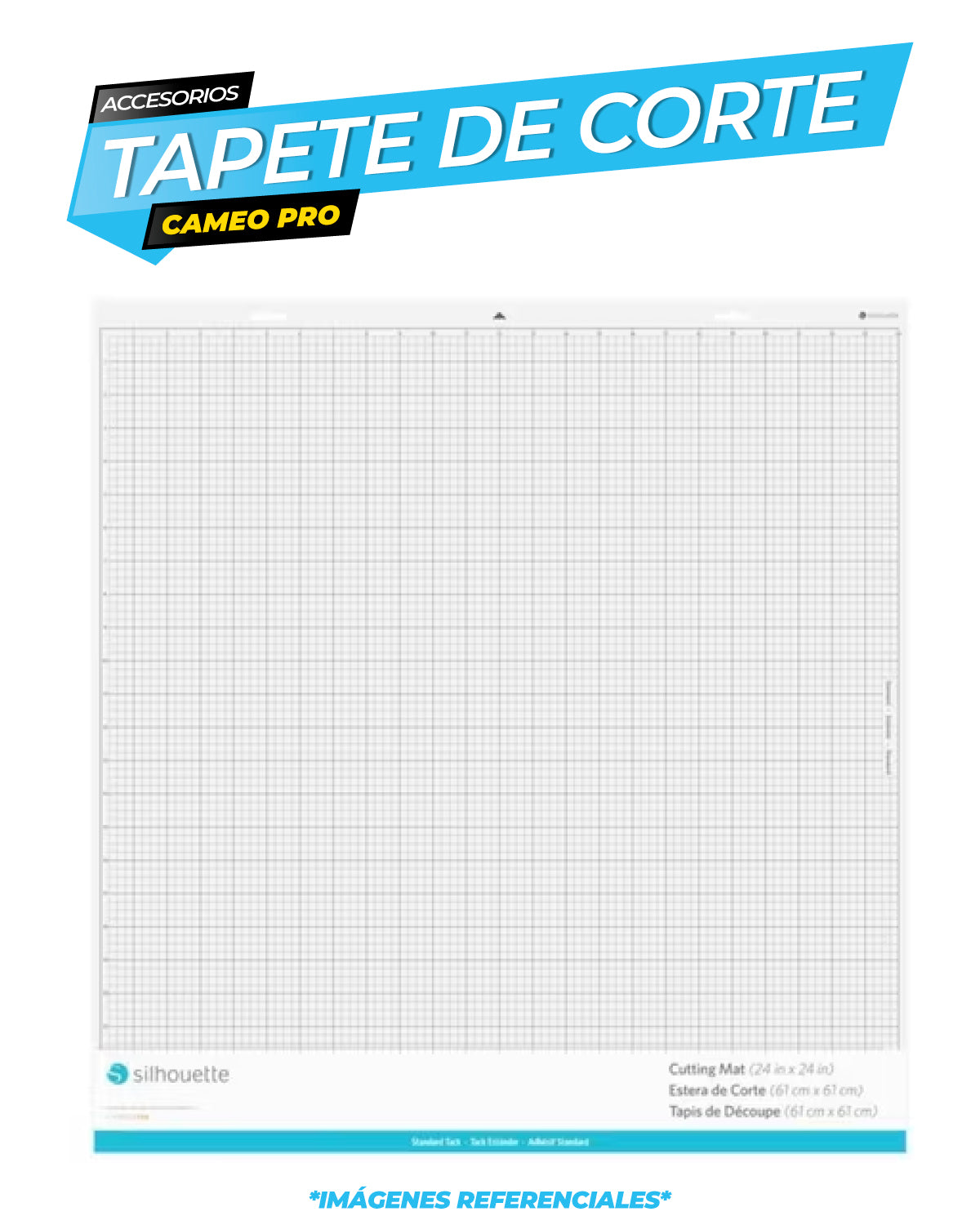 SOPORTE MAT PARA CAMEO PRO ADH. STD 24"X24" / SILHOUETTE