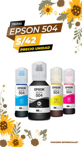 Botellas de Tinta Epson T504