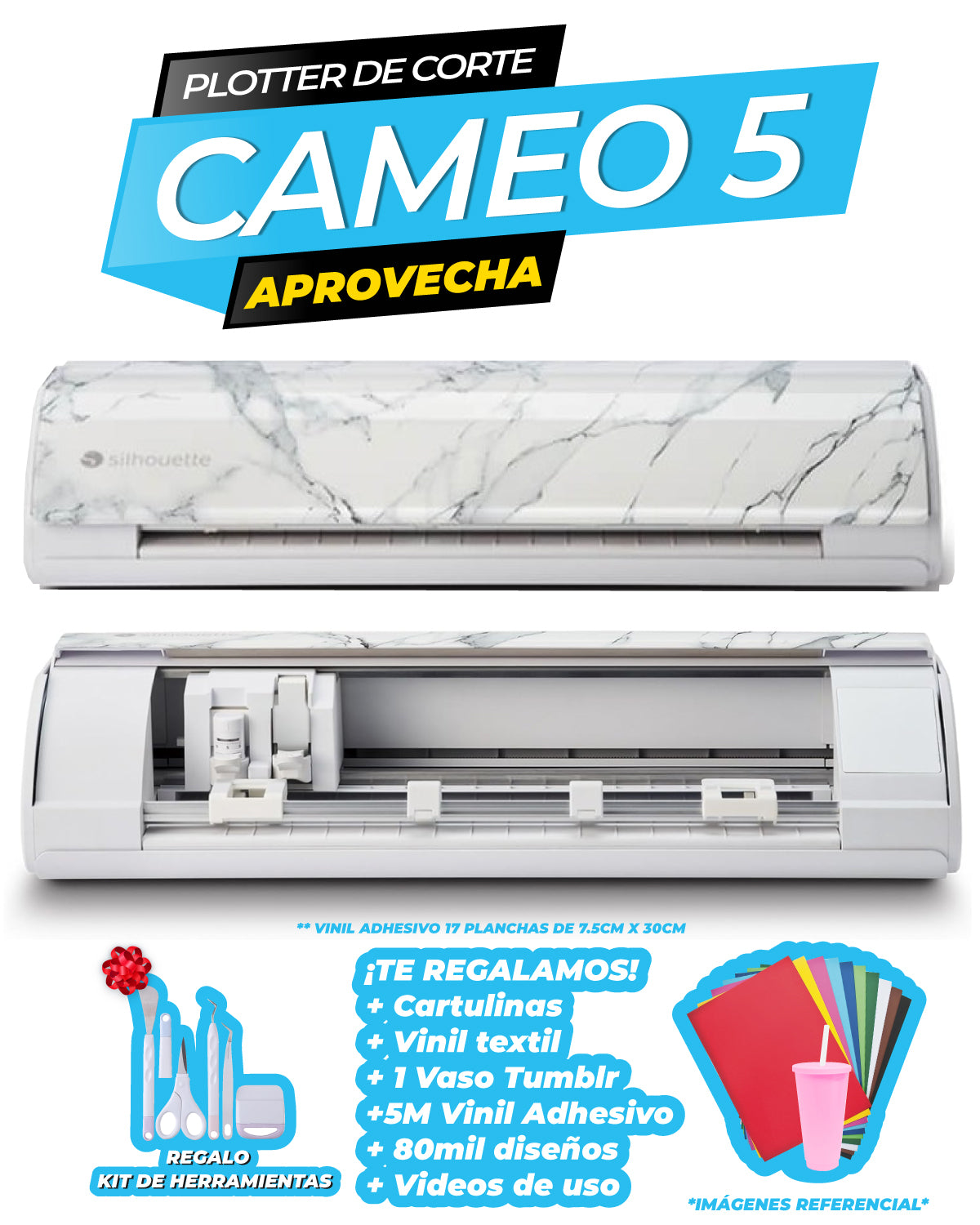 PLOTTER DE CORTE SILHOUETTE CAMEO 5 MARMOL