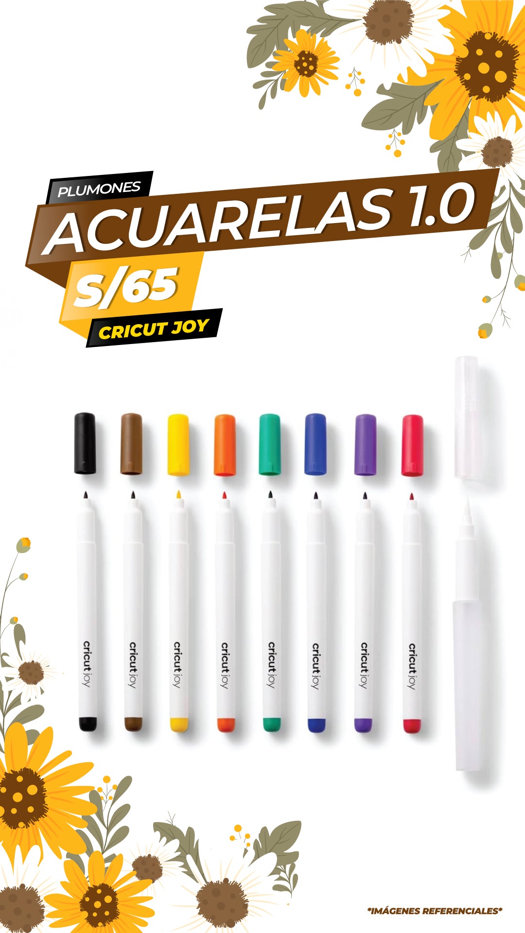 MARCADORES ACUARELA CRICUT JOY (1.0) - 9PZ/CRICUT