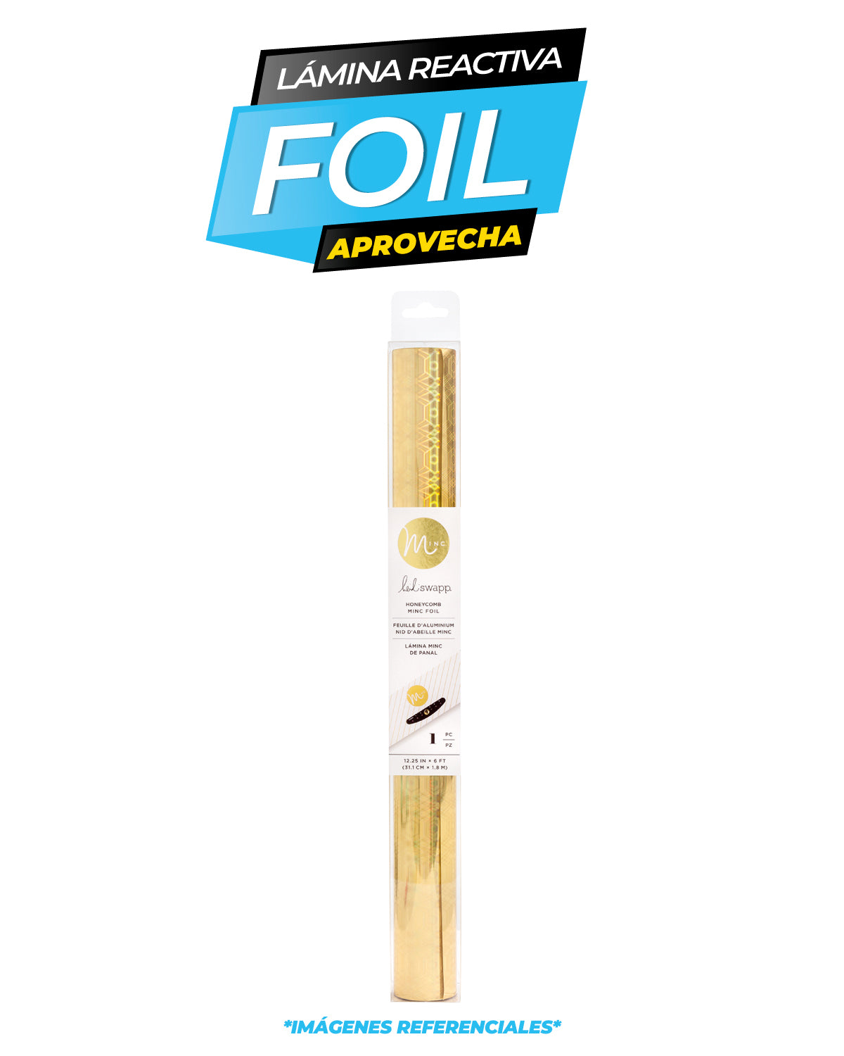 Heidi Swapp Minc Reactive Foil / 31.1 cm - 1.8 mt / HONEYCOMB
