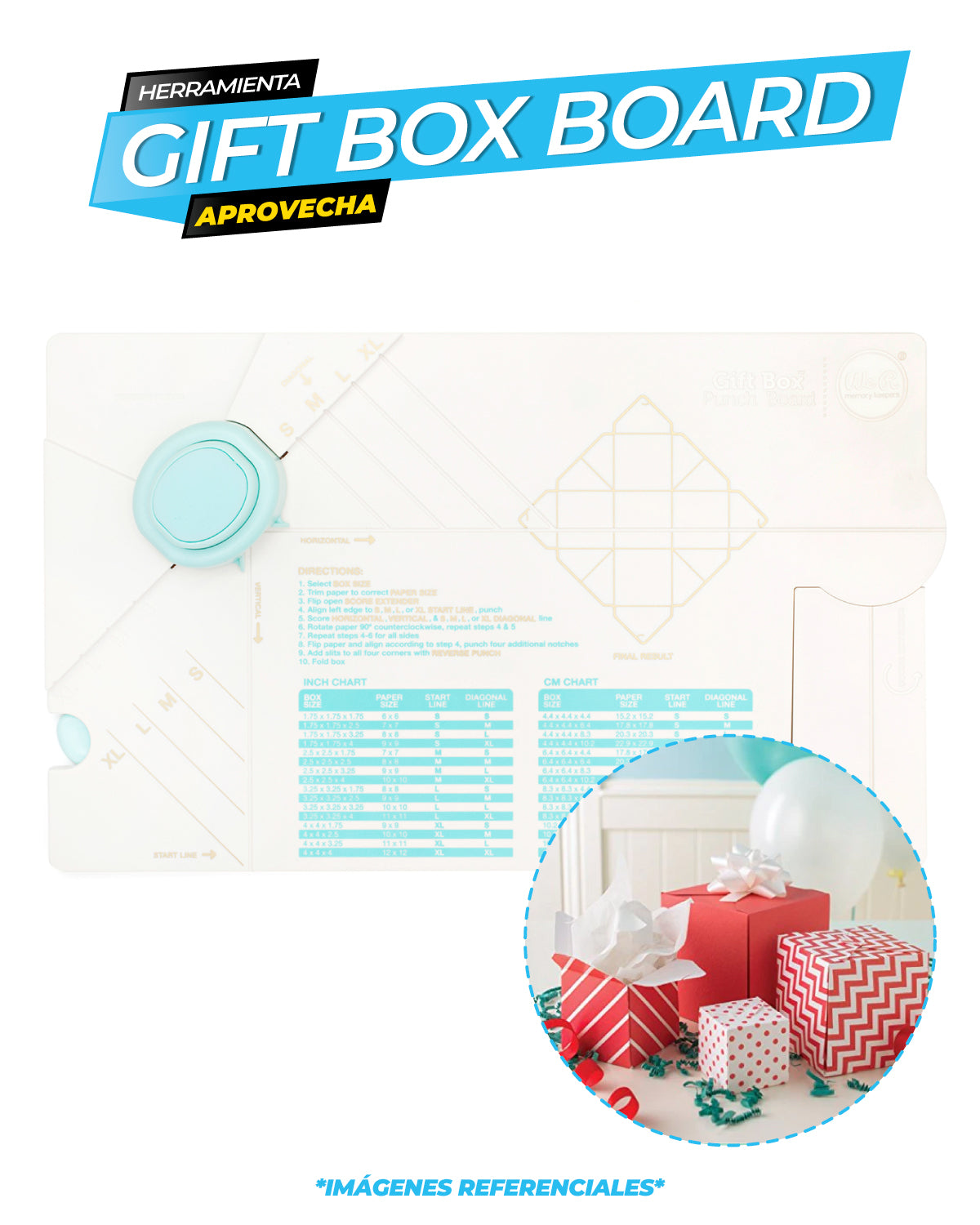 Gift Box Punch Board / We R Makers