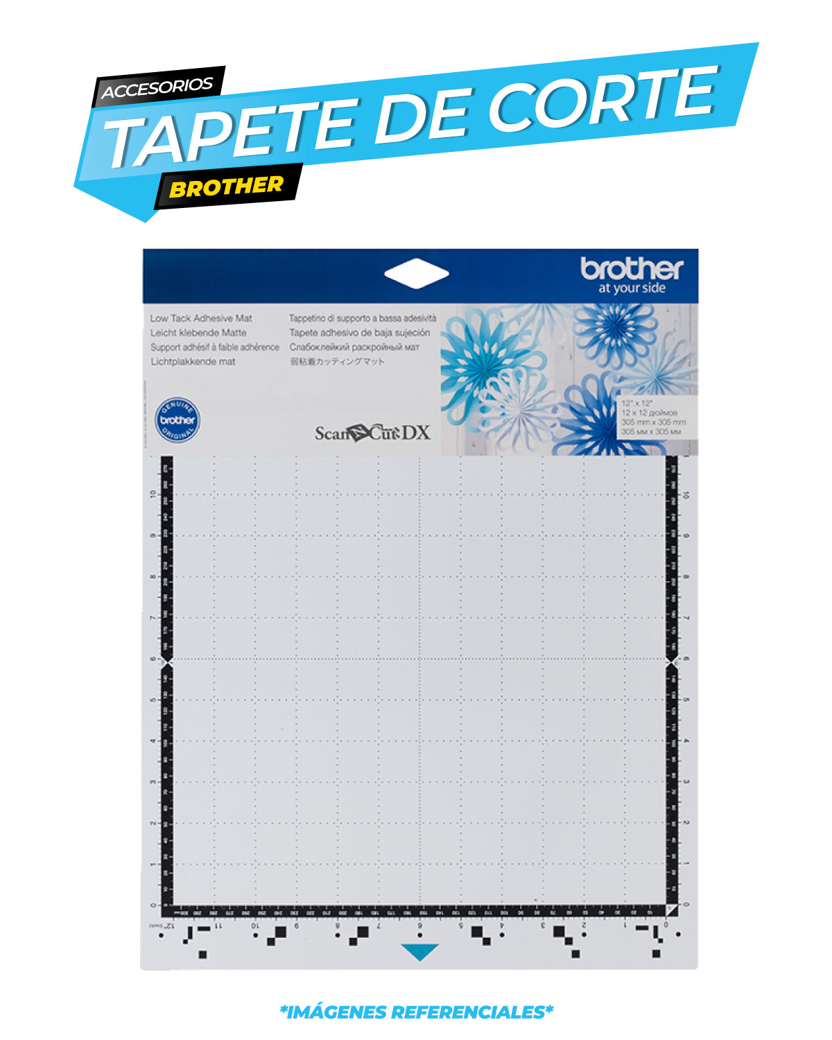 Tapete de sujeción baja 30 cm x 30 cm / BROTHER