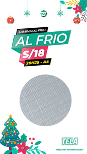 Laminado frio holográfico TELA / Pack 20 hojas A4